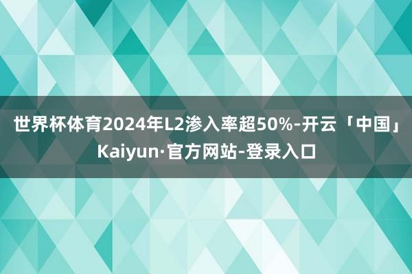 世界杯体育2024年L2渗入率超50%-开云「中国」Kaiyun·官方网站-登录入口